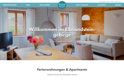 Screenshot der Website